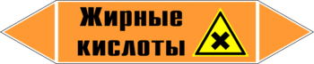 Маркировка трубопровода "жирные кислоты" (k16, пленка, 126х26 мм)" - Маркировка трубопроводов - Маркировки трубопроводов "КИСЛОТА" - ohrana.inoy.org